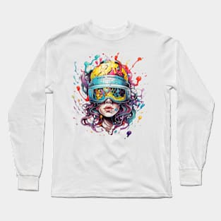 Psychedelic Liquid Brain Long Sleeve T-Shirt